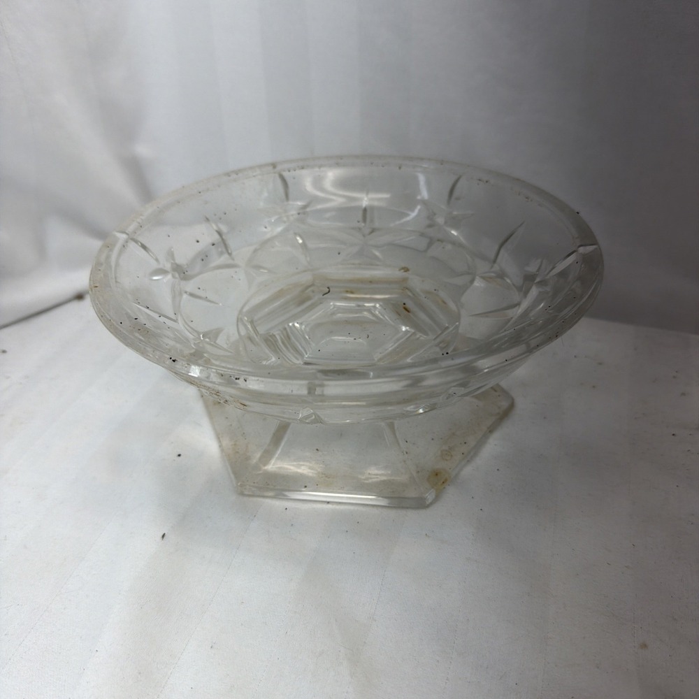 Single Pillar Candlestick Bowl 8 3/8"   Lady Anne  by Gorham Crystal